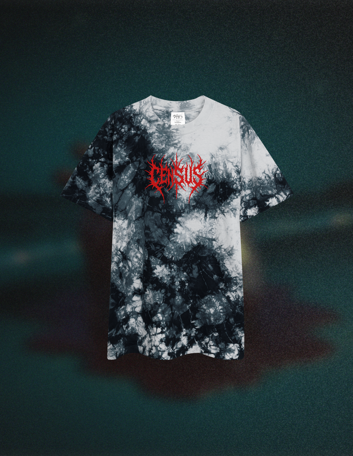 Census Death Embroidered Tie Dye Tee