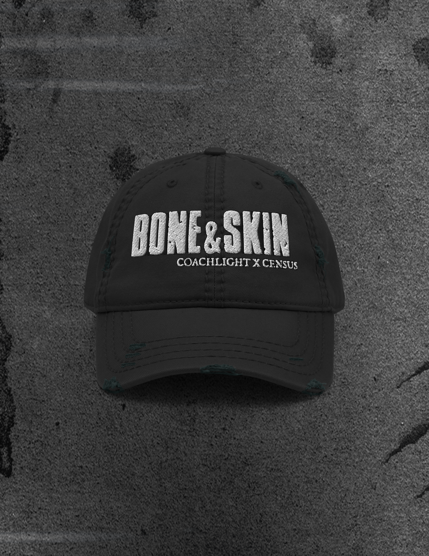 BONE&SKIN Distressed Dad Hat