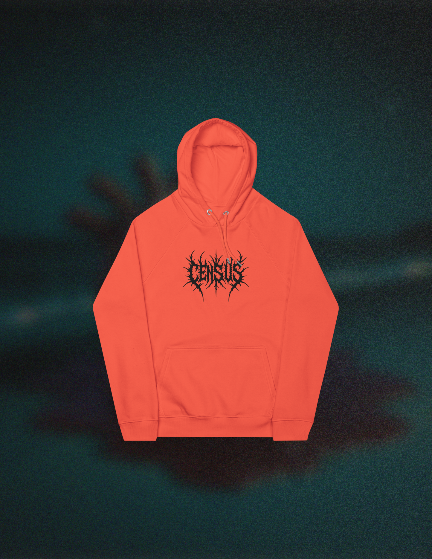 Orange Death Embroidered Hoodie