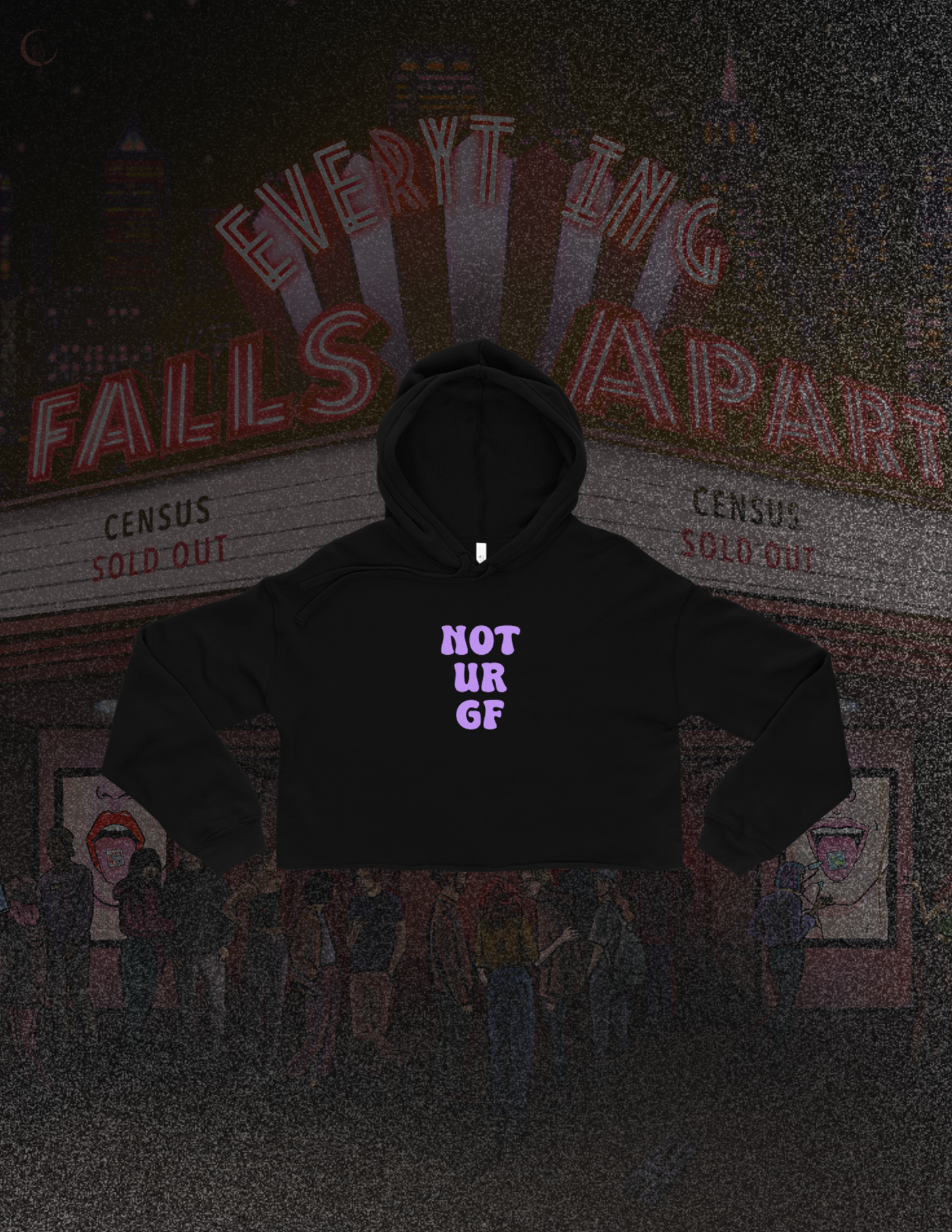not ur gf Crop Hoodie