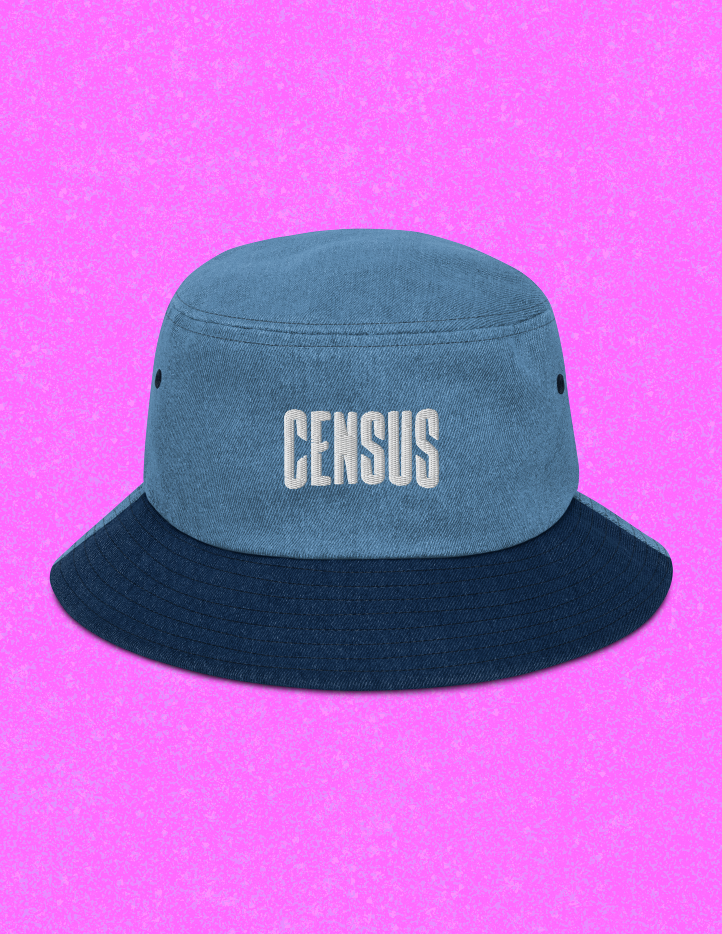 Denim Logo Bucket Hat