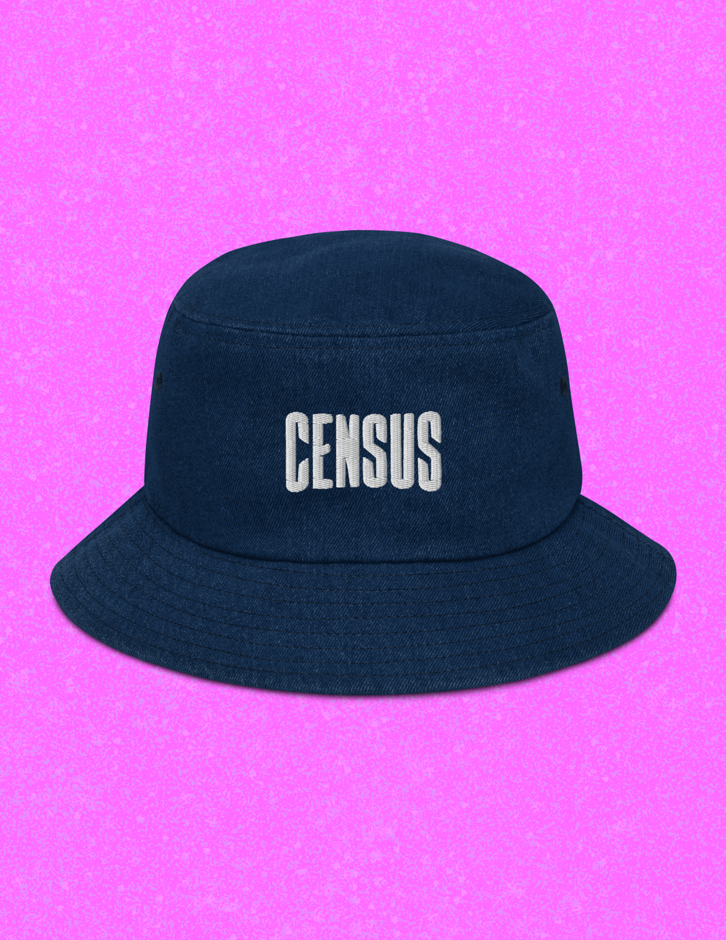 Denim Logo Bucket Hat