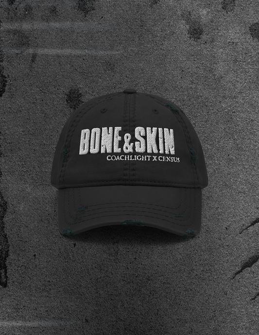 BONE&SKIN Distressed Dad Hat
