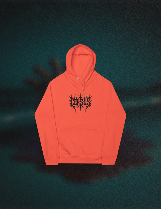 Orange Death Embroidered Hoodie