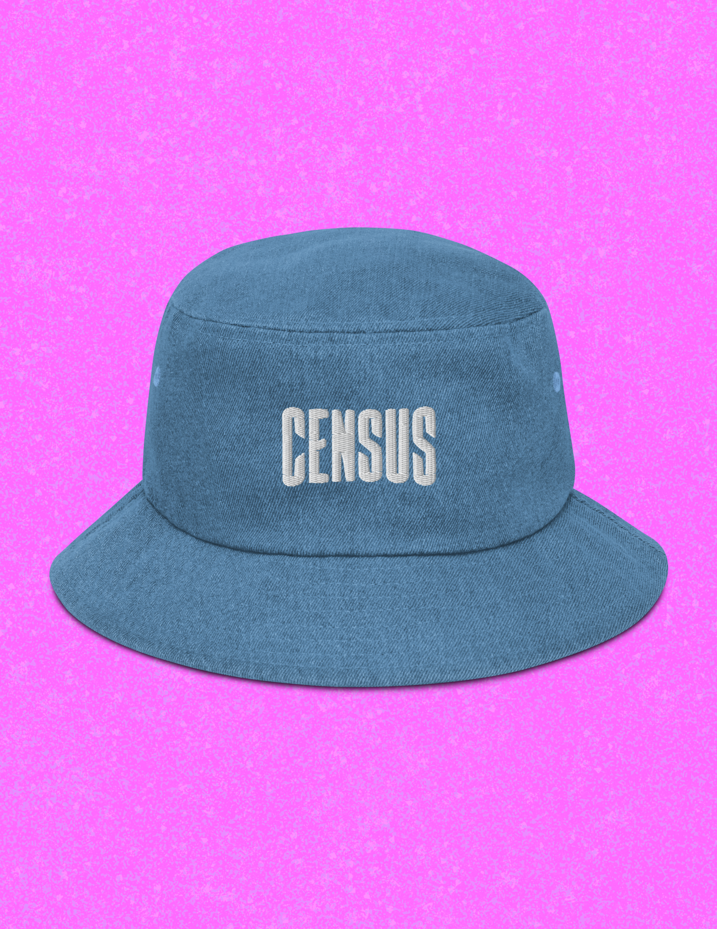 Denim Logo Bucket Hat